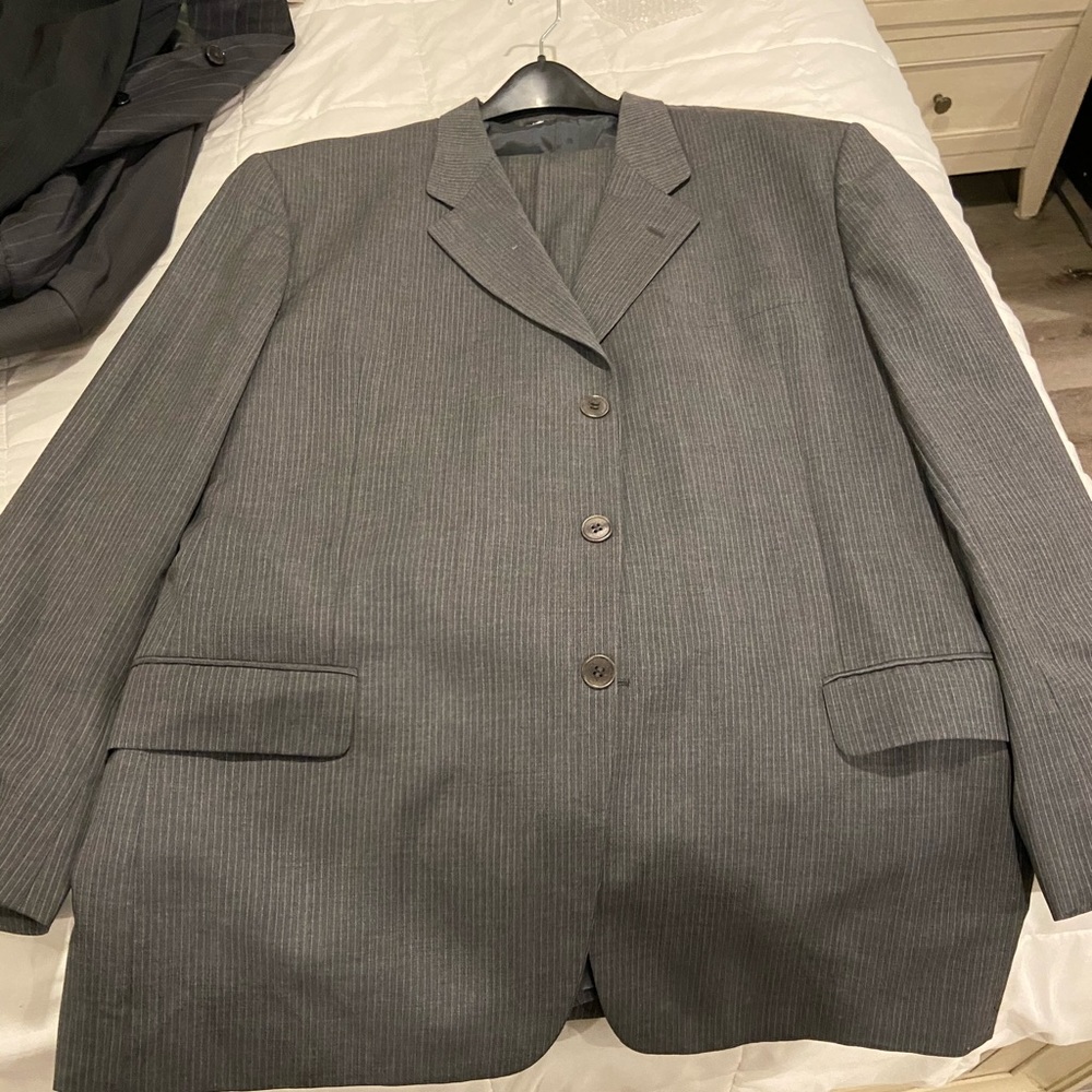 Grey Calvin Klein Suit: Made in Italy